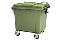Мусорный контейнер 1100 л (зеленый)