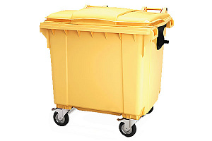 Мусорный контейнер 1100 л (желтый)
